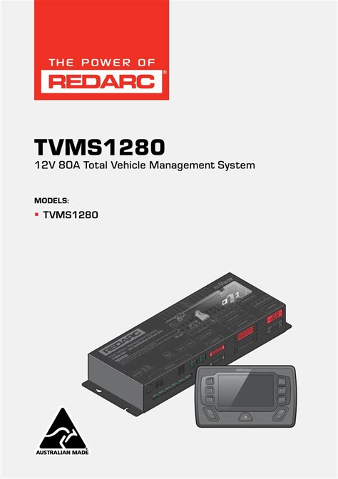 redarc tvms1280 manual